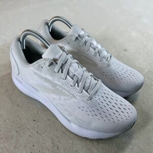 Brooks Ghost 16 1204071B151 Running Shoes Womens 10 / Mens 8.5 White Beige New